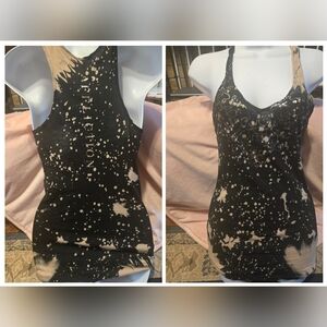 Affliction Women's Black and Tan Tank Top